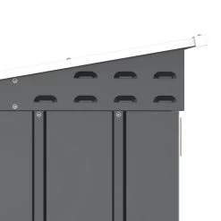 Abri à Vélos En Acier Anthracite Monopente 2,05m² + Kit D'ancrage - DURAMAX -Boutique De Jardin abri a velos en acier anthracite monopente 205m kit d ancrage duramax 4