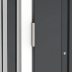 Abri à Vélos En Acier Anthracite Monopente 2,05m² + Kit D'ancrage - DURAMAX -Boutique De Jardin abri a velos en acier anthracite monopente 205m kit d ancrage duramax 5