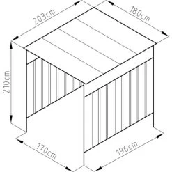Abri à Vélos En Acier Thermolaqué Gris Anthracite 3,6m² Westmann -Boutique De Jardin abri a velos en acier thermolaque gris anthracite 36m westmann 5