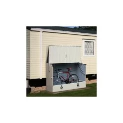 Abri à Vélos En Métal 1750L Crème 1,74m² + Kit D'ancrage TRIMETALS 9 Abri à Vélos En Métal 1750L Crème 1,74m² + Kit D'ancrage TRIMETALS -Boutique De Jardin abri a velos en metal 1750l creme 174m trimetals 2