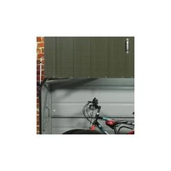 Abri à Vélos En Métal 1750L Vert 1,74m² + Kit D'ancrage TRIMETALS -Boutique De Jardin abri a velos en metal 1750l vert 174m trimetals 4