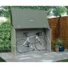 Abri à Vélos En Métal Sesame 1500L Vert 1,41m² TRIMETALS -Boutique De Jardin abri a velos en metal sesame 1500l vert 141m trimetals