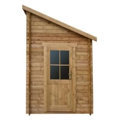 Abri Adossé 5,96m² PLUS Madriers 28mm Traités Marron Gardy Shelter -Boutique De Jardin abri adosse 596m plus madriers 28mm traites marron gardy shelter 4