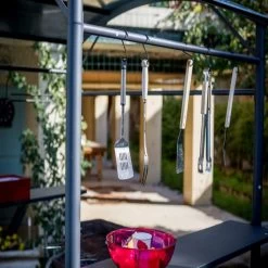 Abri Barbecue En Acier Epoxy Gris 3,37m² HABRITA -Boutique De Jardin abri barbecue en acier epoxy gris 257m habrita 5