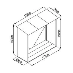 Abri Bûches En Métal 1,37m² Imitation Bois Vieilli -Boutique De Jardin abri buches en metal 137m imitation bois vieilli 2