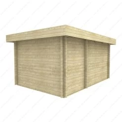 Abri Cloisonné Bois Massif 15m² MODERNE - Madriers 40mm Gardy Shelter -Boutique De Jardin abri cloisonne bois massif 15m moderne madriers 40mm gardy shelter 5