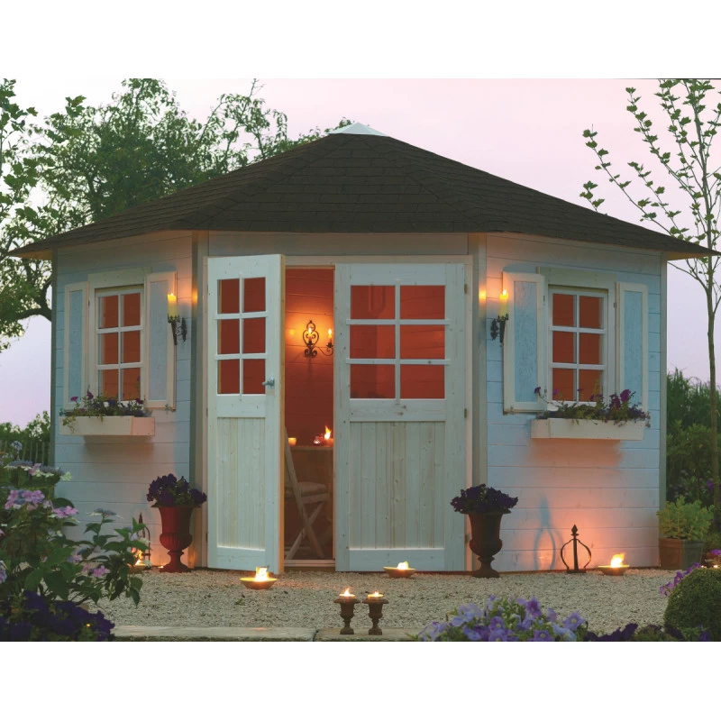 Abri D'angle 7,88m² Nancy En Bois Massif PEFC 28mm + Shingles - SOLID 3 Abri D'angle 7,88m² Nancy En Bois Massif PEFC 28mm + Shingles - SOLID