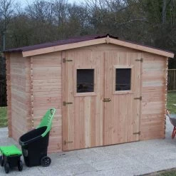 Abri De Jardin En Douglas DALIA 5,24m² Madriers 20mm + Couverture Onduline - HABRITA 13 Abri De Jardin En Douglas DALIA 5,24m² Madriers 20mm + Couverture Onduline - HABRITA -Boutique De Jardin abri dalia 524m en madriers douglas 20mm sans plancher habrita 1 5