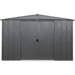 Abri De Jardin 10,7m² Toit Double Pente En Acier Galvanisé Anthracite Spacemaker -Boutique De Jardin abri de jardin 107m toit double pente en acier galvanise anthracite spacemaker 1