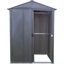 Abri De Jardin 1,5m² Toit Double Pente En Acier Galvanisé Anthracite Spacemaker -Boutique De Jardin abri de jardin 15m toit double pente en acier galvanise anthracite spacemaker 4