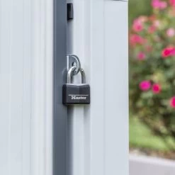 Abri De Jardin 2,35m² Monopente En Acier Galvanisé Anthracite Spacemaker -Boutique De Jardin abri de jardin 235m monopente en acier galvanise anthracite spacemaker 3