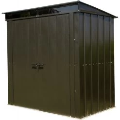 Abri De Jardin 2,55m² Monopente En Acier Galvanisé Noir Avec Toit Skylight Spacemaker -Boutique De Jardin abri de jardin 255m monopente en acier galvanise noir avec toit skylight spacemaker 5