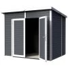 Abri De Jardin 4,31m² Skur 4 + Plancher Traité Anthracite Baltic -Boutique De Jardin abri de jardin 431m skur 4 plancher traite anthracite baltic