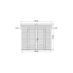 Abri De Jardin 4,31m² Skur 4 + Plancher Traité Peint Gris Baltic -Boutique De Jardin abri de jardin 431m skur 4 plancher traite peint gris baltic 2