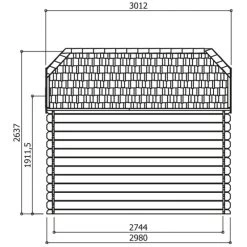 Abri De Jardin 5,90m² Galway En Bois Massif PEFC 28mm + Shingles - SOLID -Boutique De Jardin abri de jardin 590m galway en bois massif pefc 28mm shingles solid 2