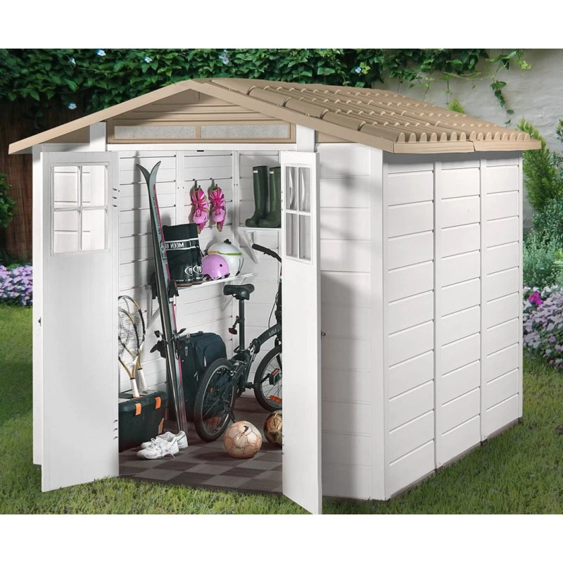 Abri De Jardin 6,03m² En PVC Avec Plancher Evo Tuscany 240 – Garofalo 3 Abri De Jardin 6,03m² En PVC Avec Plancher Evo Tuscany 240 – Garofalo