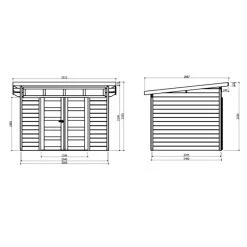 Abri De Jardin 7,2m² Verona En Bois Massif 28mm SOLID -Boutique De Jardin abri de jardin 72m verona en bois massif 28mm solid 2