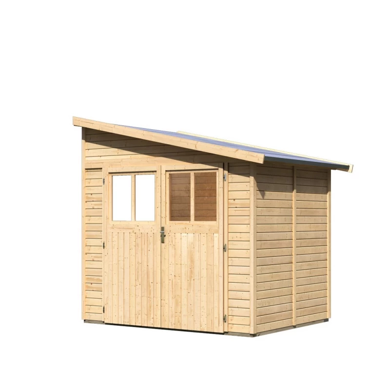Abri De Jardin Adossé En Bois Certifié 4,18m² Bomlitz 2 - Karibu 6 Abri De Jardin Adossé En Bois Certifié 4,18m² Bomlitz 2 - Karibu – Image 4