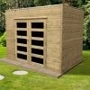 Abri De Jardin Capri 5,94m² En Bois Traité Autoclave 19mm Avec Double Porte - SOLID -Boutique De Jardin abri de jardin capri 594m en bois traite autoclave 19mm avec double porte solid