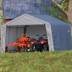 Abri De Jardin Démontable 13m² En Acier Et Polyéthylène Gris – Shelter Logic 10 Abri De Jardin Démontable 13m² En Acier Et Polyéthylène Gris – Shelter Logic -Boutique De Jardin abri de jardin demontable 13m en acier et polyethylene gris shelter logic 2