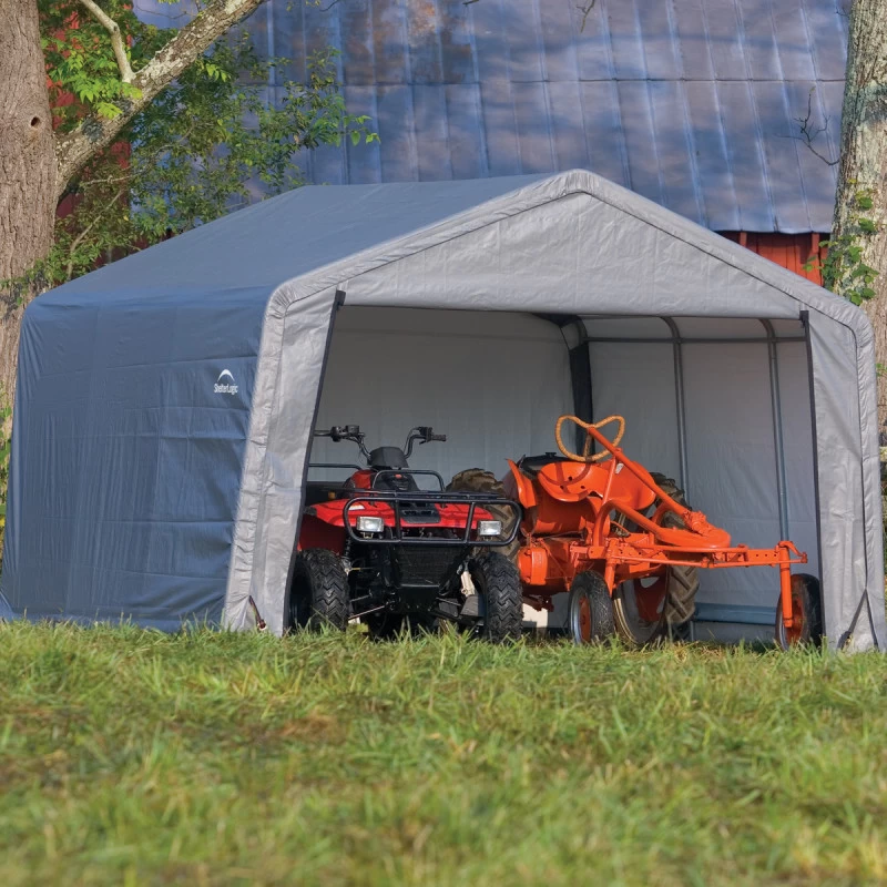 Abri De Jardin Démontable 13m² En Acier Et Polyéthylène Gris – Shelter Logic 6 Abri De Jardin Démontable 13m² En Acier Et Polyéthylène Gris – Shelter Logic – Image 4