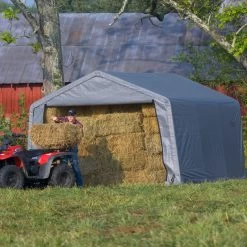 Abri De Jardin Démontable 13m² En Acier Et Polyéthylène Gris – Shelter Logic 13 Abri De Jardin Démontable 13m² En Acier Et Polyéthylène Gris – Shelter Logic -Boutique De Jardin abri de jardin demontable 13m en acier et polyethylene gris shelter logic 5