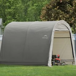 Abri De Jardin Démontable 9m² à Toit Arrondi En Acier Et Polyéthylène Gris – Shelter Logic -Boutique De Jardin abri de jardin demontable 9m a toit arrondi en acier et polyethylene gris shelter logic 2