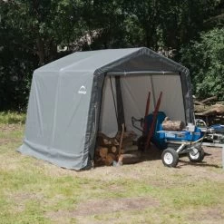 Abri De Jardin Démontable 9m² En Acier Et Polyéthylène Gris – Shelter Logic 13 Abri De Jardin Démontable 9m² En Acier Et Polyéthylène Gris – Shelter Logic -Boutique De Jardin abri de jardin demontable 9m en acier et polyethylene gris shelter logic 5