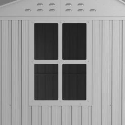 Abri De Jardin En Aluminium Gris Avec Puits De Lumière 5,33m² + Kit Fondation - DURAMAX -Boutique De Jardin abri de jardin en aluminium gris avec puits de lumiere 533m kit fondation duramax 3