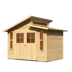 Abri De Jardin En Bois 6,55m² Avec Toit En Gradins - Grauburg 6 - Karibu -Boutique De Jardin abri de jardin en bois 655m avec toit en gradins grauburg 6 karibu 2
