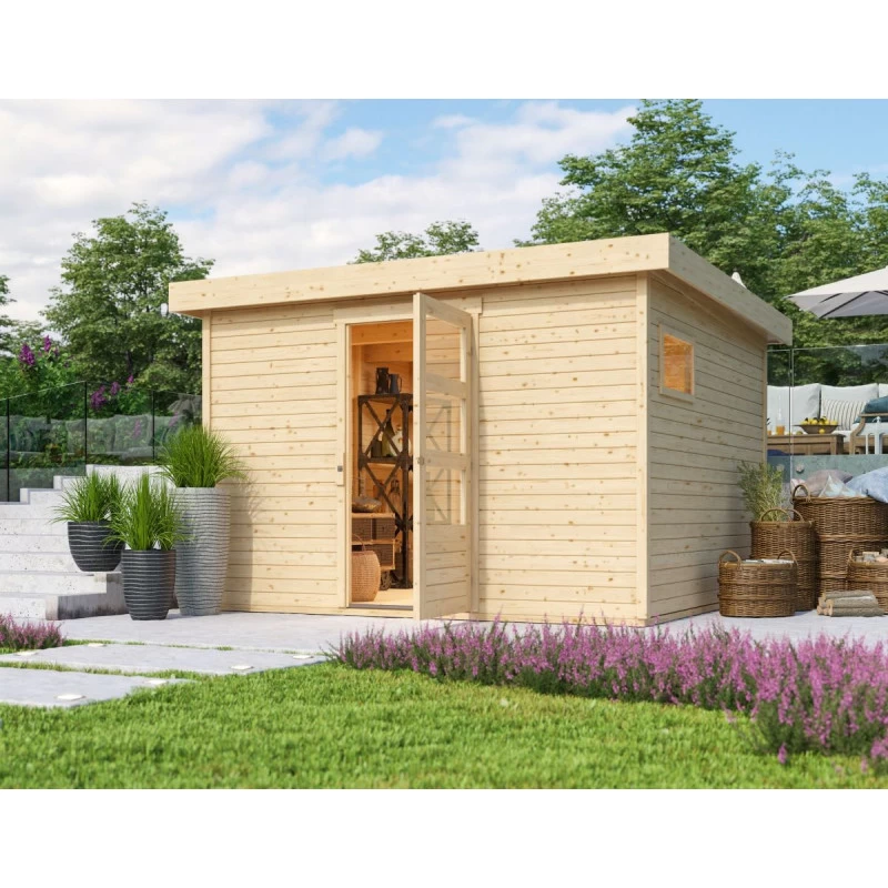 Abri De Jardin En Bois 9,24m² Freiburg 6 - Karibu 3 Abri De Jardin En Bois 9,24m² Freiburg 6 - Karibu