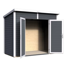 Abri De Jardin En Bois Anthracite 3,49m² Skur 2 + Plancher – Baltic -Boutique De Jardin abri de jardin en bois anthracite 349m skur 2 plancher baltic 2