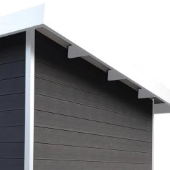 Abri De Jardin En Bois Composite 28mm Anthracite 4,41m² PREMIUM Toit Plat - Woodlife Garden 12 Abri De Jardin En Bois Composite 28mm Anthracite 4,41m² PREMIUM Toit Plat - Woodlife Garden -Boutique De Jardin abri de jardin en bois composite 28mm anthracite 441m premium toit plat woodlife garden 4