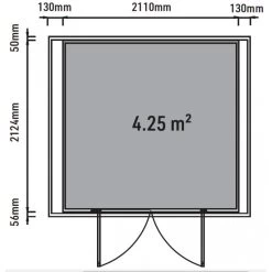 Abri De Jardin En Bois Composite 28mm Anthracite 5,28m² GORDON Skylight - Woodlife Garden -Boutique De Jardin abri de jardin en bois composite 28mm anthracite 528m gordon skylight woodlife garden 2