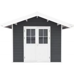 Abri De Jardin En Bois Composite 28mm Anthracite 7,78m² PREMIUM - Woodlife Garden -Boutique De Jardin abri de jardin en bois composite 28mm anthracite 778m premium woodlife garden 2