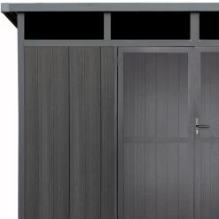 Abri De Jardin En Bois Composite 28mm Anthracite 8,09m² GORDON Skylight - Woodlife Garden -Boutique De Jardin abri de jardin en bois composite 28mm anthracite 809m gordon skylight woodlife garden 2