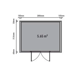 Abri De Jardin En Bois Composite 28mm Aspect Bois 6,69m² GORDON Skylight - Woodlife Garden -Boutique De Jardin abri de jardin en bois composite 28mm aspect bois 669m gordon skylight woodlife garden 4