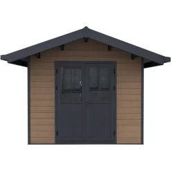 Abri De Jardin En Bois Composite 28mm Aspect Bois 7,78m² PREMIUM - Woodlife Garden -Boutique De Jardin abri de jardin en bois composite 28mm aspect bois 778m premium woodlife garden 2