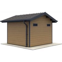 Abri De Jardin En Bois Composite 28mm Aspect Bois 7,78m² PREMIUM - Woodlife Garden -Boutique De Jardin abri de jardin en bois composite 28mm aspect bois 778m premium woodlife garden 3