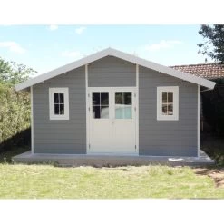 Abri De Jardin En Bois Composite 28mm Gris Clair 19,22m² PREMIUM - Woodlife Garden -Boutique De Jardin abri de jardin en bois composite 28mm gris clair 1922m premium woodlife garden 1