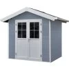 Abri De Jardin En Bois Composite 28mm Gris Clair 4,77m² PREMIUM - Woodlife Garden -Boutique De Jardin abri de jardin en bois composite 28mm gris clair 477m premium woodlife garden