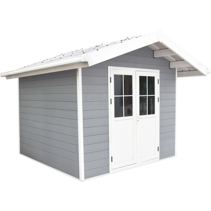 Abri De Jardin En Bois Composite 28mm Gris Clair 7,78m² PREMIUM - Woodlife Garden 4 Abri De Jardin En Bois Composite 28mm Gris Clair 7,78m² PREMIUM - Woodlife Garden – Image 2