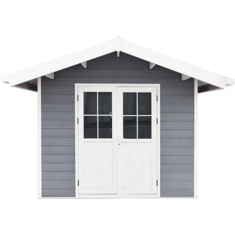 Abri De Jardin En Bois Composite 28mm Gris Clair 7,78m² PREMIUM - Woodlife Garden 5 Abri De Jardin En Bois Composite 28mm Gris Clair 7,78m² PREMIUM - Woodlife Garden – Image 3