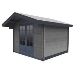 Abri De Jardin En Bois Composite 28mm Gris Foncé 14,44m² Double Porte Alu Et Double Vitrage - WoodLife Garden -Boutique De Jardin abri de jardin en bois composite 28mm gris fonce 1444m double porte alu et double vitrage woodlife 1