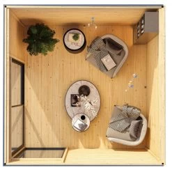 Abri De Jardin En Bois Gris Anthracite 9,49m² Avec Toit Plat - Dice 1 - Karibu -Boutique De Jardin abri de jardin en bois gris anthracite 949m avec toit plat dice 1 karibu 3