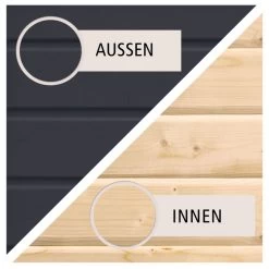 Abri De Jardin En Bois Gris Anthracite 9,49m² Avec Toit Plat - Dice 1 - Karibu -Boutique De Jardin abri de jardin en bois gris anthracite 949m avec toit plat dice 1 karibu 4