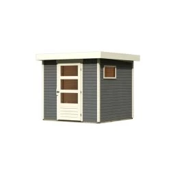 Abri De Jardin En Bois Gris Terre 4,62m² Freiburg 2 - Karibu -Boutique De Jardin abri de jardin en bois gris terre 462m freiburg 2 karibu 3
