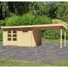 Abri De Jardin En Bois Massif 11,49m² Bastrup 8 Avec Appentis 300cm – Karibu -Boutique De Jardin abri de jardin en bois massif 1149m bastrup 8 avec appentis 300cm woodfeeling