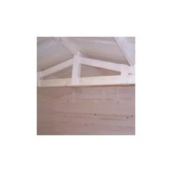 Abri De Jardin En Bois Massif 12,3m² – Madriers 42mm – Habrita -Boutique De Jardin abri de jardin en bois massif 123m madriers 42mm 3