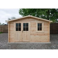 Abri De Jardin En Bois Massif 12m² PLUS - Madriers 28mm Gardy Shelter -Boutique De Jardin abri de jardin en bois massif 12m plus madriers 28mm gardy shelter 1